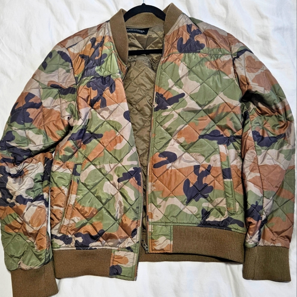 Scotch & soda camo puffer jacket
